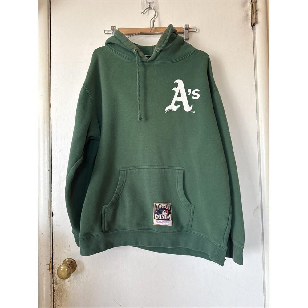Oakland A's 89 World Series Mitchell & Ness Battle ofthe Bay Hoodie Sweatshirt L
